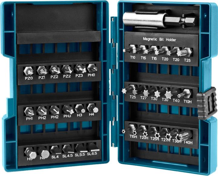 Makita BitSet D37194 (Croix Pozidriv PZ, Croix Phillips PH)