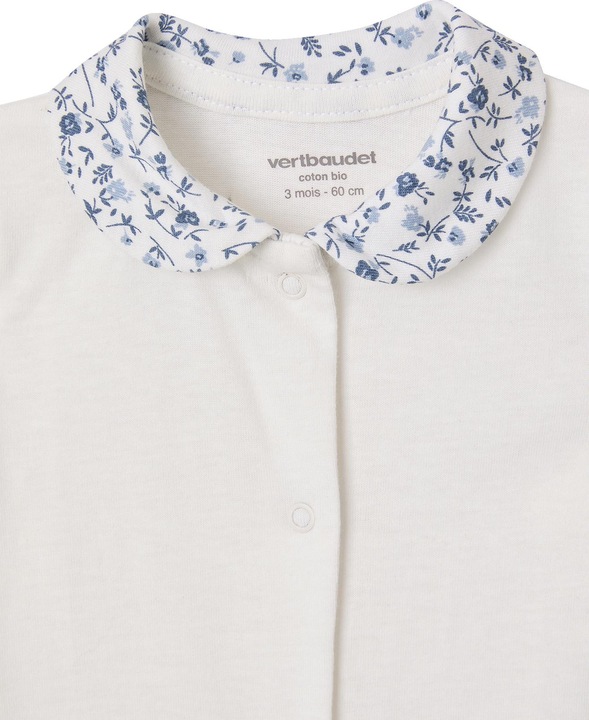 Actual product image Vertbaudet Bio-Kollektion: 2er-Pack Baby Strampler mit Blumen (68)