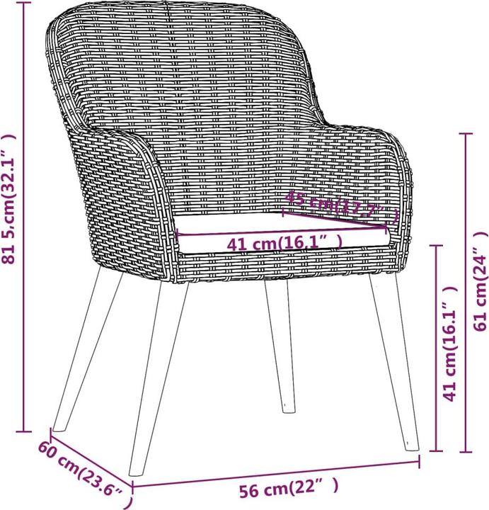 Produktbild vidaXL Garten Essgruppe (200 x 100 x 74 cm)