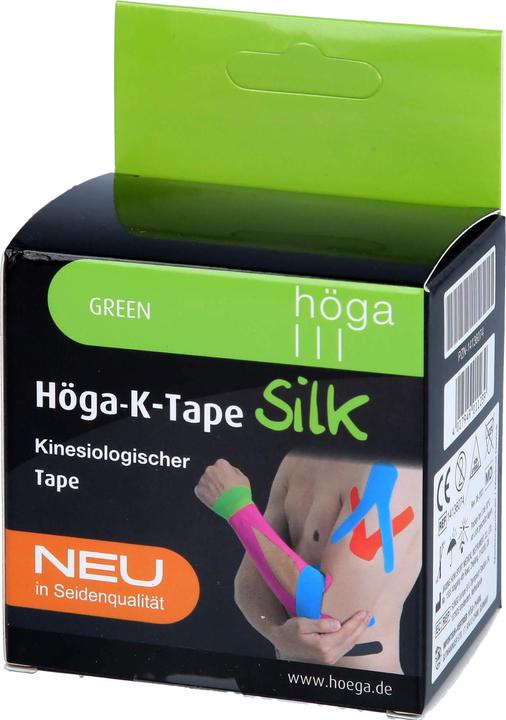 Höga K-Tape Silk 5 cm x 5 m green KinesiologyTape, 1 pc. plaster (1 x)