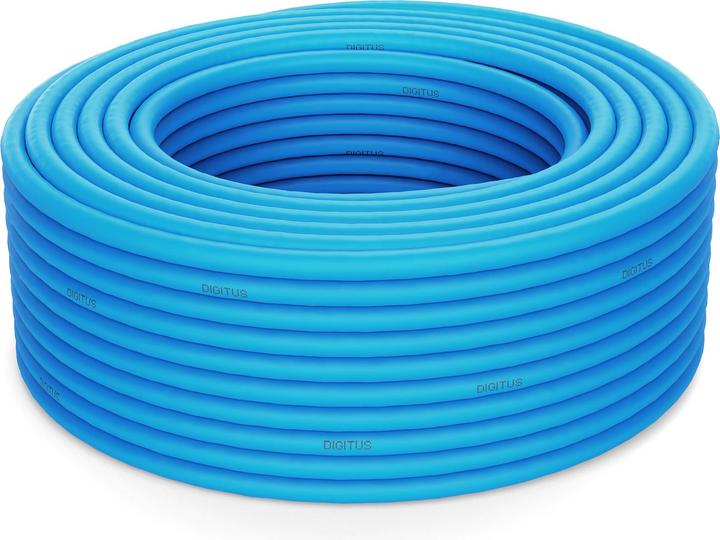 Produktbild Digitus Kabel teleinformatyczny instalacyjny kat.6A, U/FTP, Dca, drut, AWG 23/1, LSOH, 100m ofoliowany Niebi (U/FTP, CAT6a, 100 m)