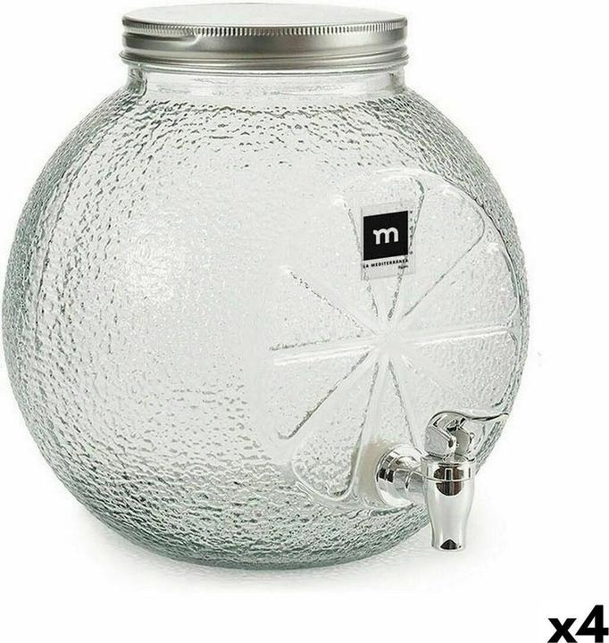 Image du produit La Mer Distributeur de boissons robinet en verre 5 L (4 pièces)