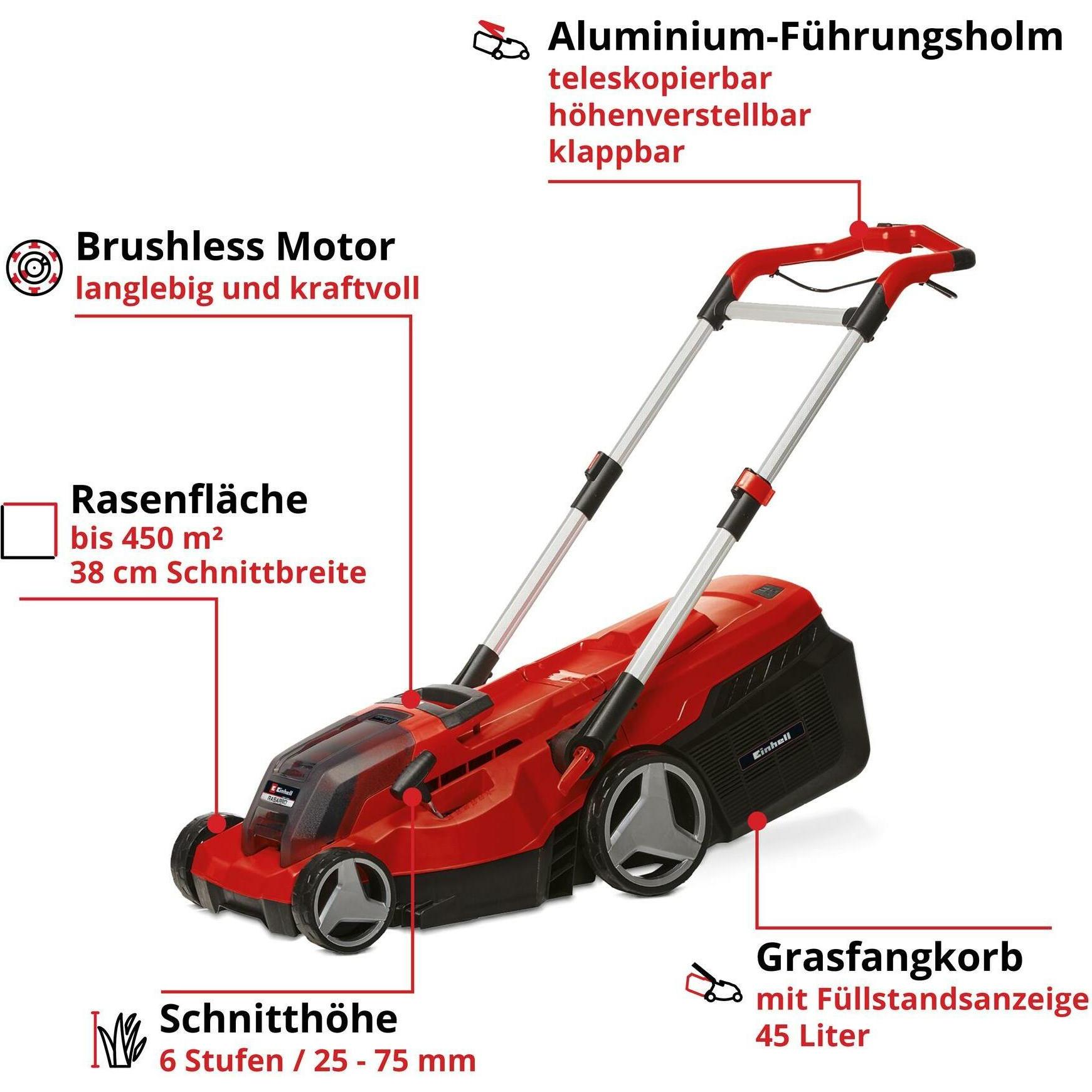 Thumbnail - Einhell, Rasenmäher, Rasarro (Akkubetrieb)