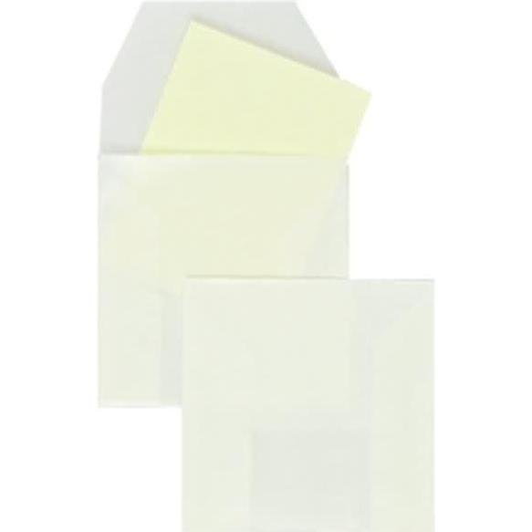 Thumbnail - Blanke, Briefumschlag, Münztüten 50x50mm 80g/qm ohne VE=100 Stück transparent-weiss (100 x)