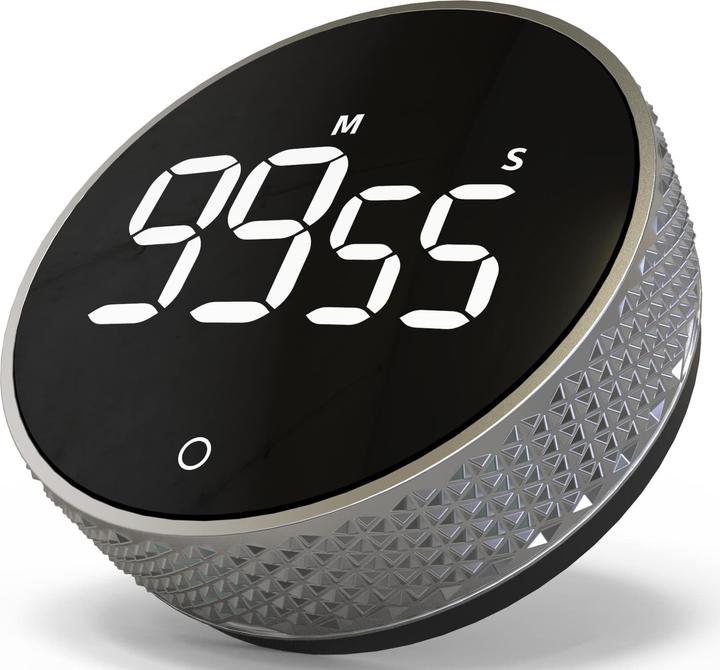 Produktbild Dayhome Digitaler Timer/Stoppuhr YT6712-SR, mit Magnet, silber