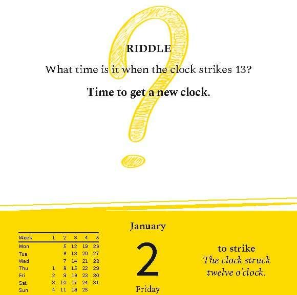 Actual product image Langenscheidt Kalender A Joke a Day 2026 (12.5 x 16 cm)