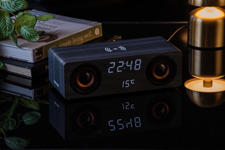 Produktbild Karlsson Wekker Classic Bt - Zwart - 25x10.2x8cm - Scandinavisch