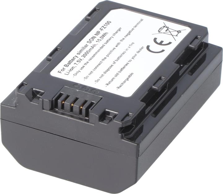 Actual product image AccuCell Battery Sony NP-FZ100, A7 Mark 3, A7R Mark 3 (Rechargeable battery)