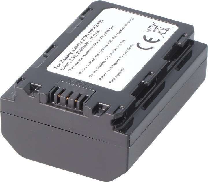 Immagine prodotto AccuCell Batteria Sony NP-FZ100, A7 Mark 3, A7R Mark 3 (Accumulatore di carica elettrica)