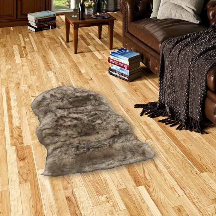 Produktbild Pergamon Luxus Super Soft Fellteppich Aspen Meliert Shape (55 x 80 cm)