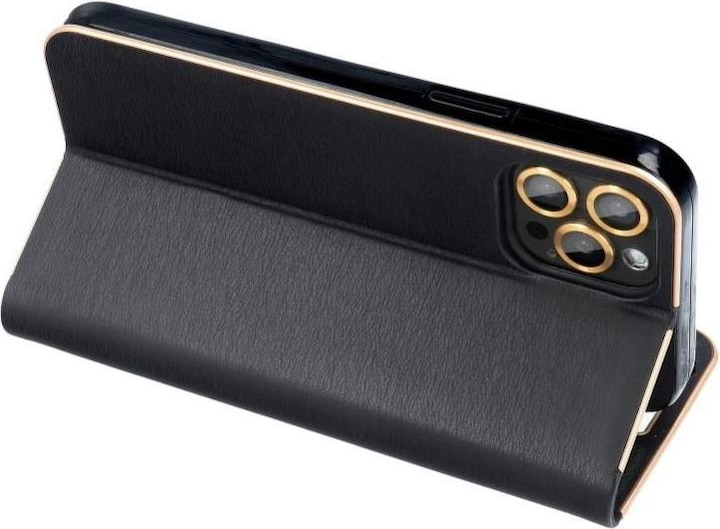 Produktbild Partner Telecom Book case OEM LUNA Book Gold for HUAWEI Mate 10 Lite black (Huawei Mate 10 Lite)