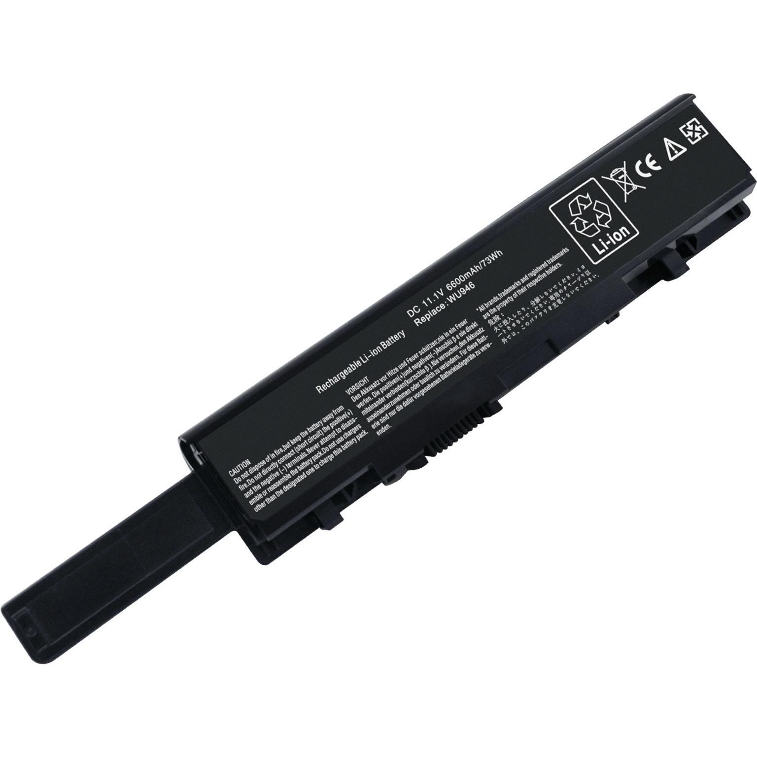 CoreParts MBXDE-BA0041 Notebook-Ersatzteil Akku (9 Zellen, 6600 mAh), Notebook Akku, Schwarz
