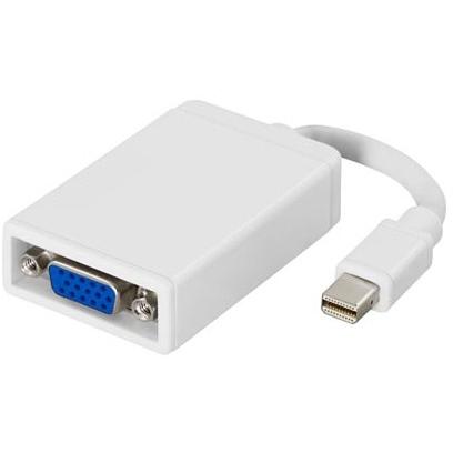 Deltaco DP-VGA4 video cable adapter VGA (D-Sub) DisplayPort White (VGA, 5 cm), Data + Video Adapter, Weiss