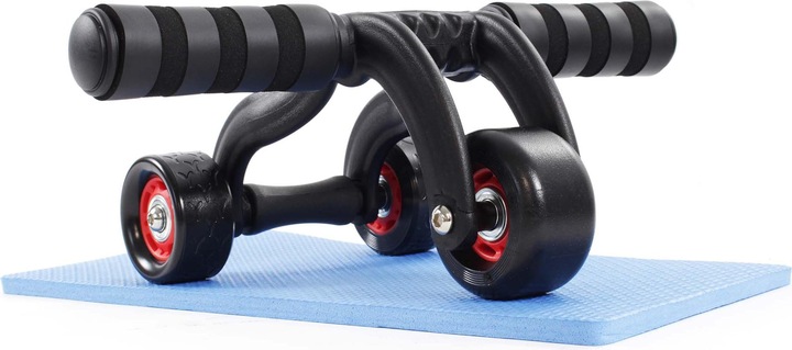 Actual product image Luxtri Abdominal Wheel with Knee Pad Belly Trainer with 3 Wheels Stable AB Roller for Abs Training