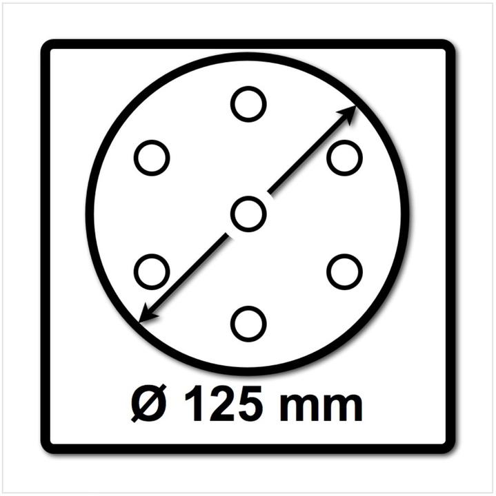 Actual product image Festool Grinding disc ST-STF D125/8 FX-W-HT (Soft)