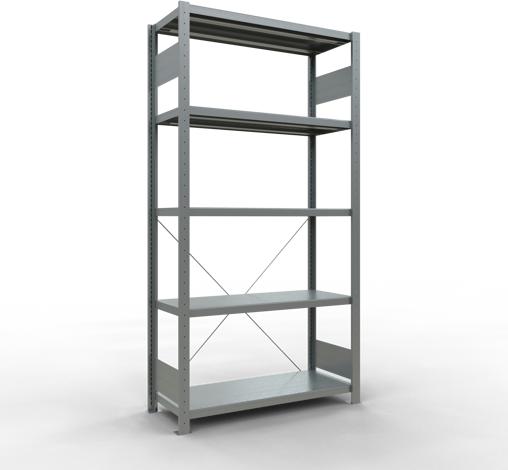 Produktbild Schulte Lagertechnik Stecksystem Grundregal MULTIplus250 mit Kreuzstrebe