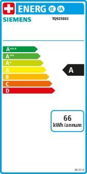 Energie-Label Siemens EQ900 iAroma TQ925E03