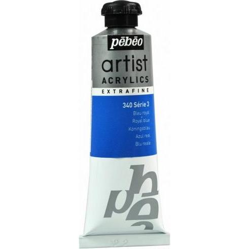 Thumbnail - Pebeo, Künstlerfarbe + Bastelfarbe, Artist Acrylics Extrafein Acrylfarben (Königsblau, 37 ml)