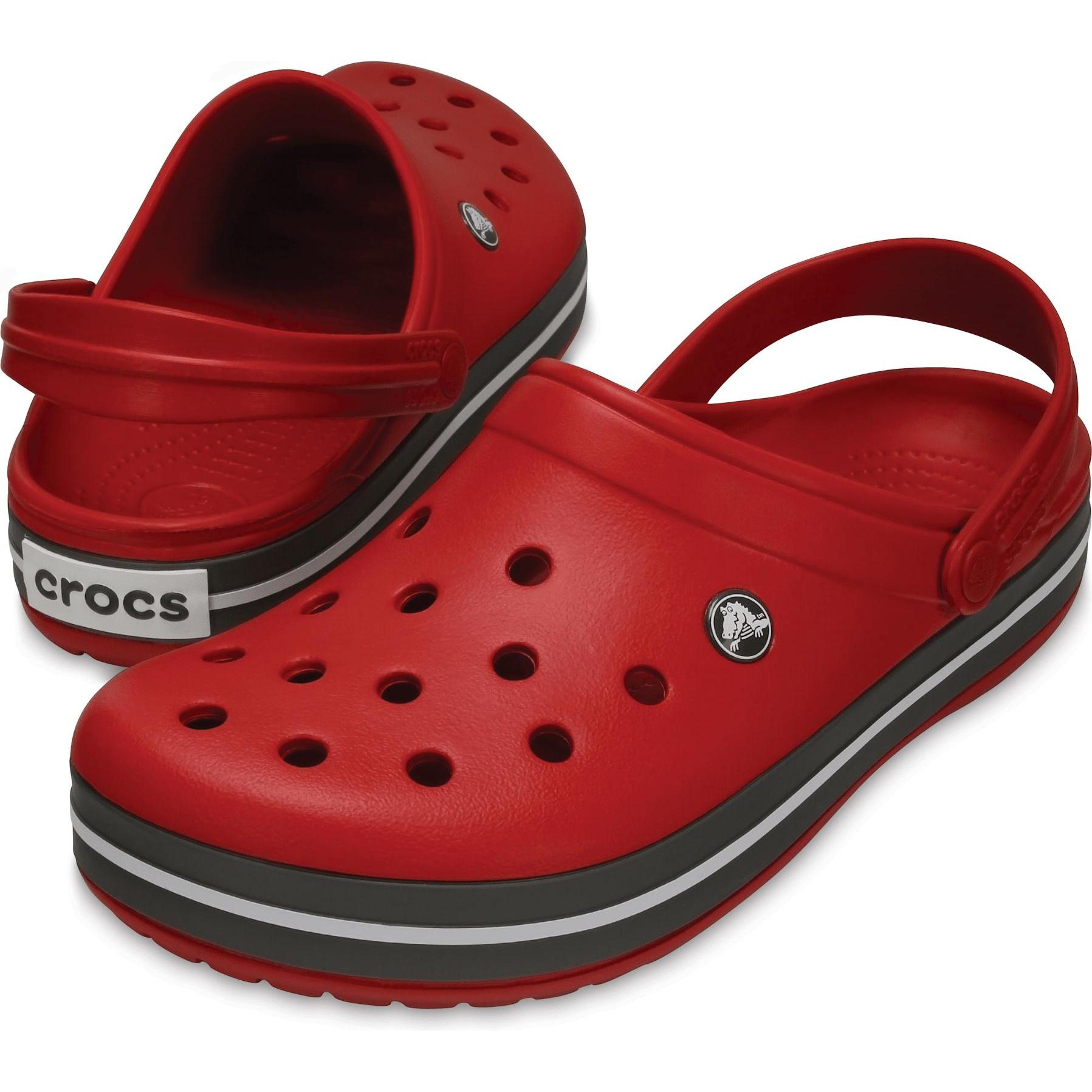Thumbnail - Crocs, Unisex, Hausschuhe, Crocband Clog, Rot, (36, 37)