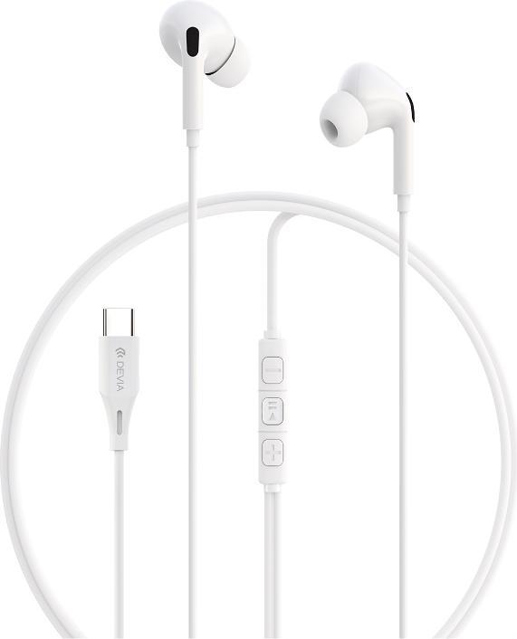 Produktbild Devia Kabelgebundene Kopfhörer Kintone A2 Digital USB-C weiss (Kabelgebunden)