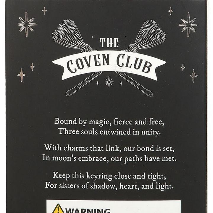 Actual product image Something Different Coven Sisters Witch Hat Keyring (Pack of 3)