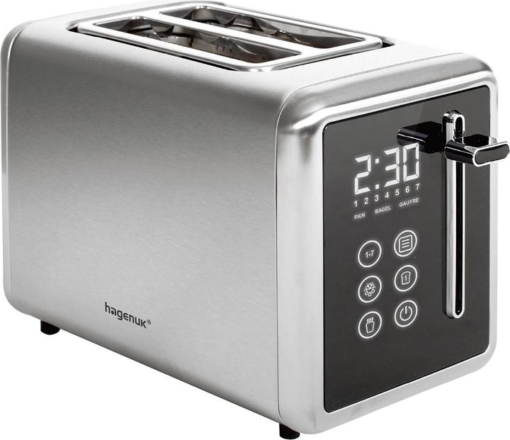 Actual product image hagenuk Edelstahl-Toaster, 2-Scheiben & 7 Röststufen, 850 W