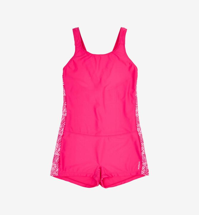 Actual product image Nabaiji Badeanzug Shorty Mädchen - 100 Vega Ataa pink (140)