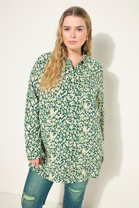Produktbild Studio Untold Hemdbluse, Boxy Shape, Leo-Print, Langarm (46, 48)