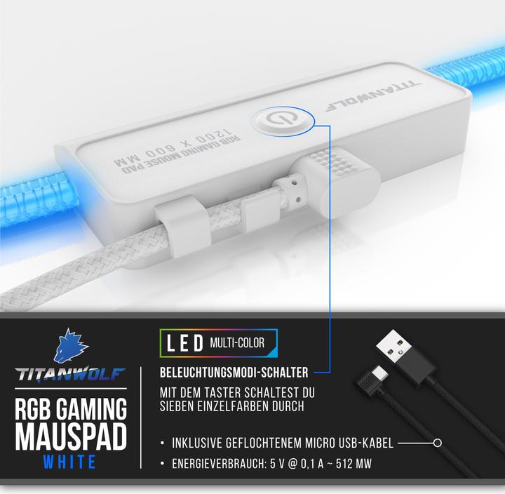 Produktbild Titanwolf RGB Gaming Mauspad (3XL)