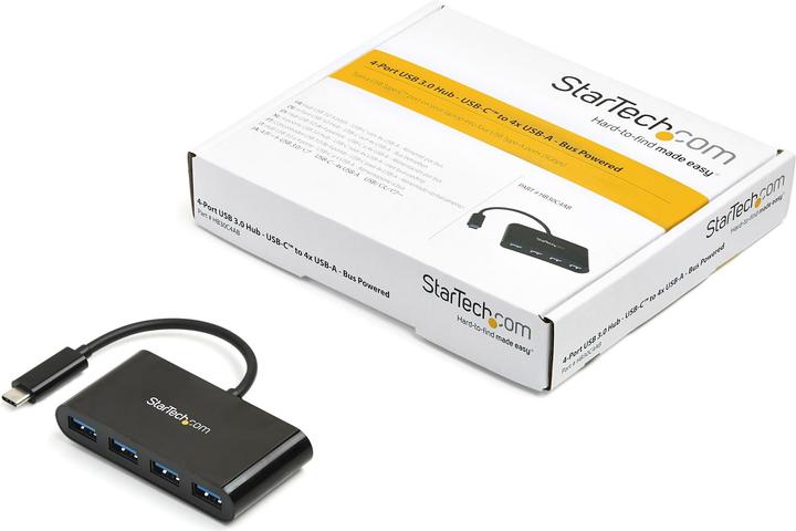Produktbild StarTech 4 Port USB-C to USB-A hub (USB-C, 4 Ports)