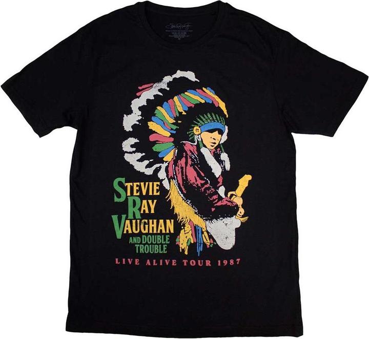 Immagine prodotto Stevie Ray Vaughan Double Trouble Maglietta Adulto Unisex (S)