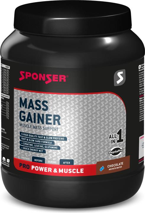 Actual product image Sponser Pro Mass Gainer (Chocolate, 1 pcs., 1200 g)