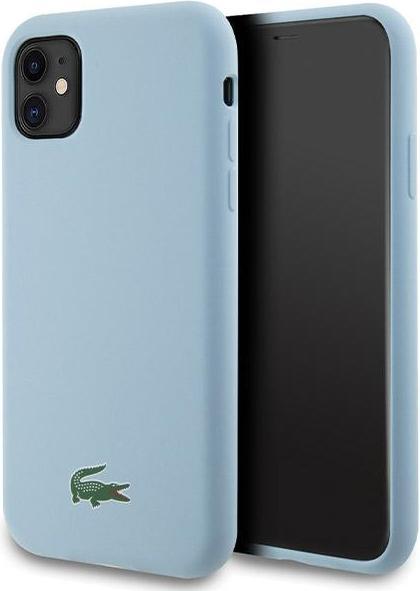 Produktbild Lacoste LCHMN61SLOLB iPhone 11 / Xr 6.1" jasnoniebieski/light blue hardcase Silicone Croc Logo MagSa (Apple iPhone 11, Apple iPhone XR)