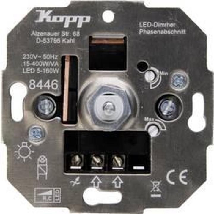 Actual product image Kopp Flush mount dimmer Suitable for incandescent lamp halogen lamp LED lamp