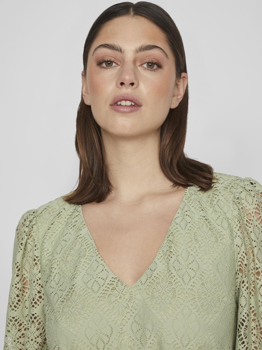 Produktbild Vila Tie Waist Kleid mit langen Ärmeln (XS)