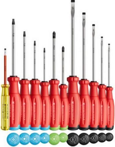 Produktbild PB Swiss Tools Schraubenziehersatz PB 38472 (Pozidriv-Kreuzschlitz (PZ), Schlitz, TX)
