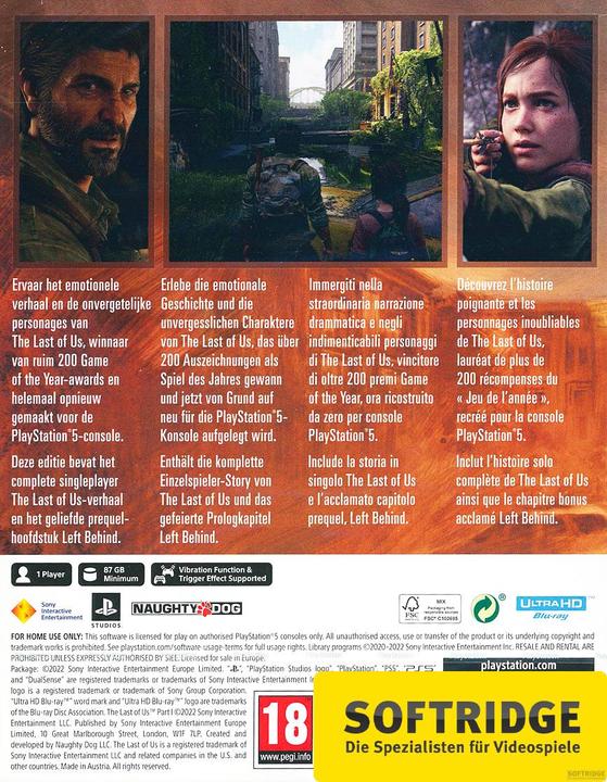 Actual product image Sony The Last of Us Part I (PS5, Multilingual)