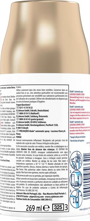 Produktbild Glade Automatic Spray Nachfüller Bezaubernde Kirsche & Pfingstrose