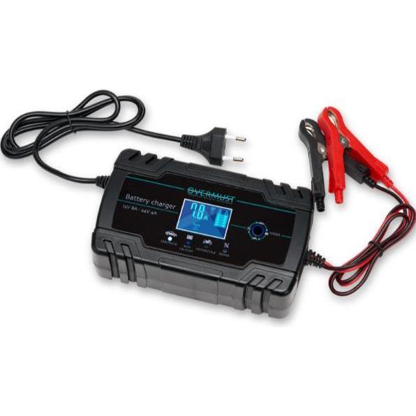 Overmust, Caricabatterie per auto, CARICA BATTERIE PER AUTO 12V - 8A (FOVMBC17871) (12V, 24V)