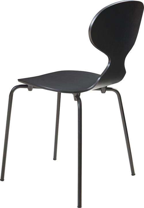Produktbild En.Casa Esszimmerstuhl Kil 4er Set Schwarz