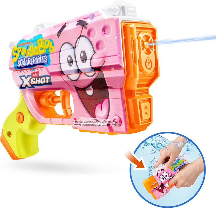 Xshot Water ZURU - Fast-Fill Spongebob Jr. Blaster (Removable)