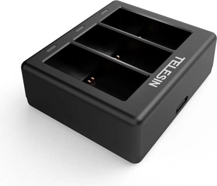 Produktbild Telesin 3-slot charger for GoPro Hero 9 / Hero 10 (GP-BCG-902) (Hero 10, Hero 9, Hero 11, GoPro Hero 12)