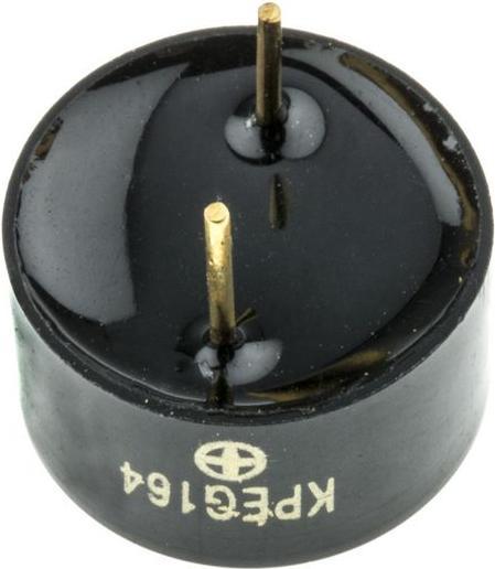 RS PRO 80dB Through Hole Continuous External Piezo Buzzer, 13.7 (Dia.) x 7.6mm, 20V ac Max