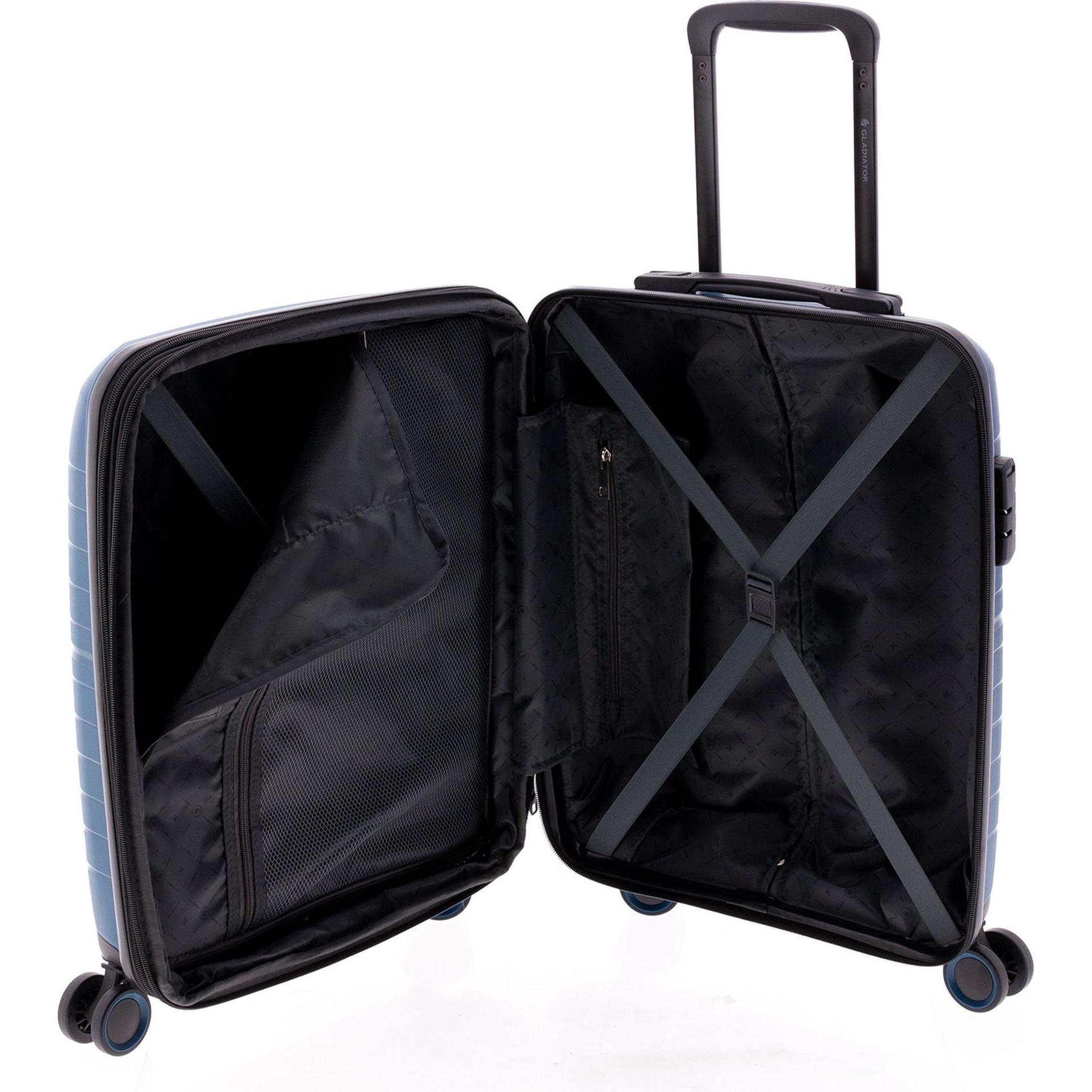 Thumbnail - Wüsthof, Koffer, 3400 4 Rollen Kabinentrolley 55 cm mit Dehnfalte, Türkis, (36 l, Handgepäck (bis 50l))
