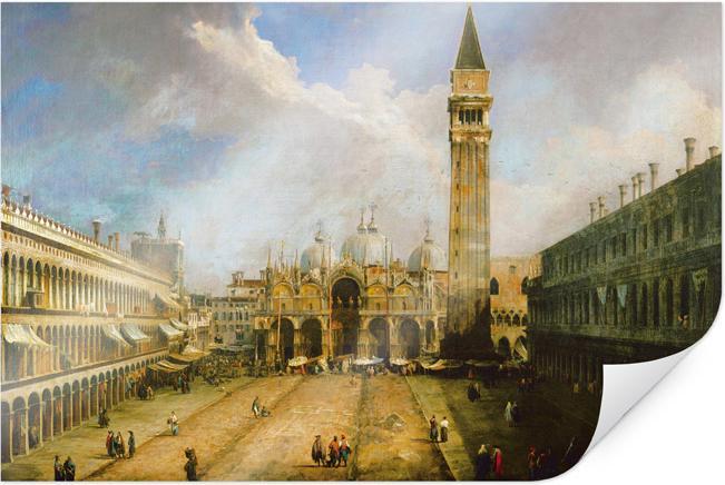 Actual product image Trenddeko Canaletto - Piazza San Marco (45 x 30 cm)