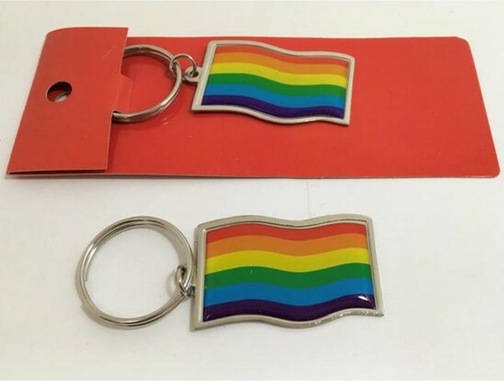 Actual product image Proud - Lgbt-Flags-Phosphorite-Metal-Key-Hooker