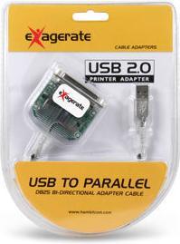 Image du produit Hamlet Câble adaptateur bidirectionnel Usb vers imprimante parallèle (2 m, Parallèle (imprimante))