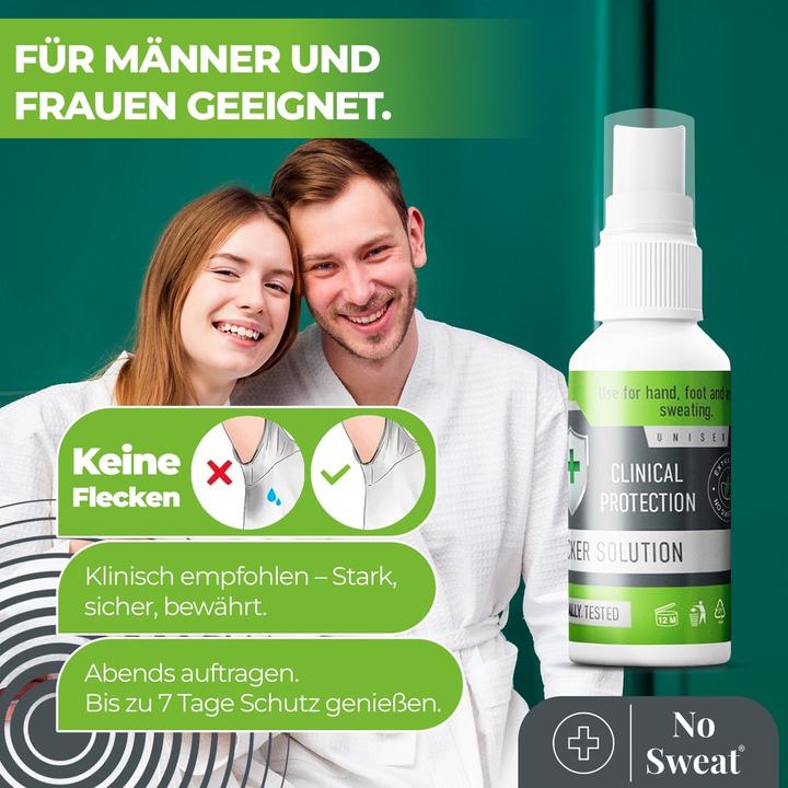 Produktbild KLC Kozmetik No Sweat Antitranspirant-Spray 50 ml (Spray, 50 ml)