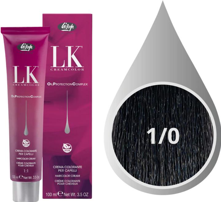 Produktbild Lisap LK OPC Cremehaarfarbe 1/0 schwarz (1/0 Schwarz)