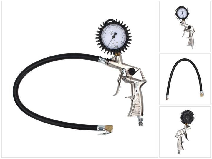 Produktbild Rodcraft RF02G Reifenfüller Manometer geeicht + 500 mm Schlauch ( 8951011019 ) (Luftdruckmesser)